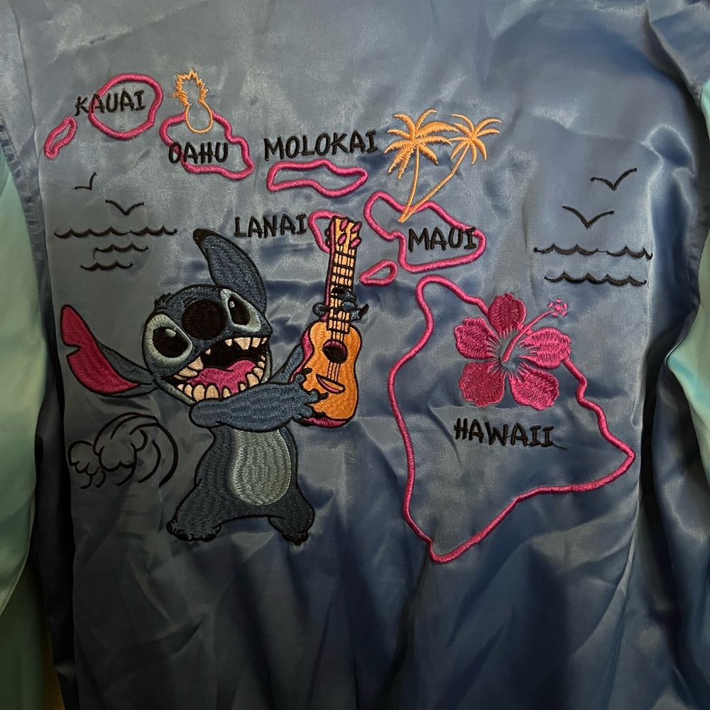 Disney Blue and Pink Kids Puffer Jacket